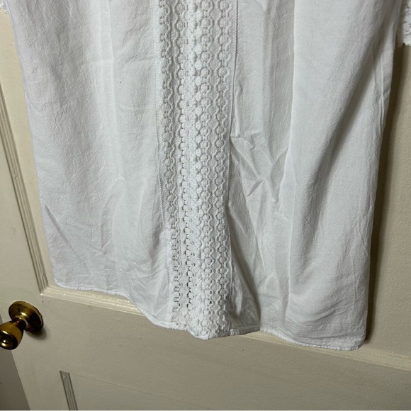 Seaspice Resort wear white crochet peruvian cotton coverup dress S - Picture 4 of 10